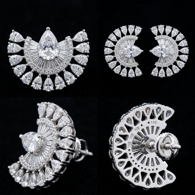 Éventail Stud Earrings