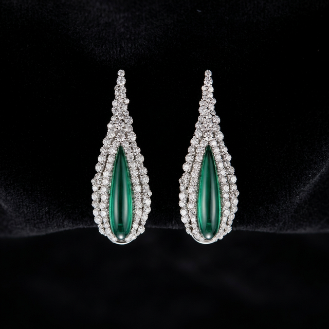 Larme Long Drop Earrings