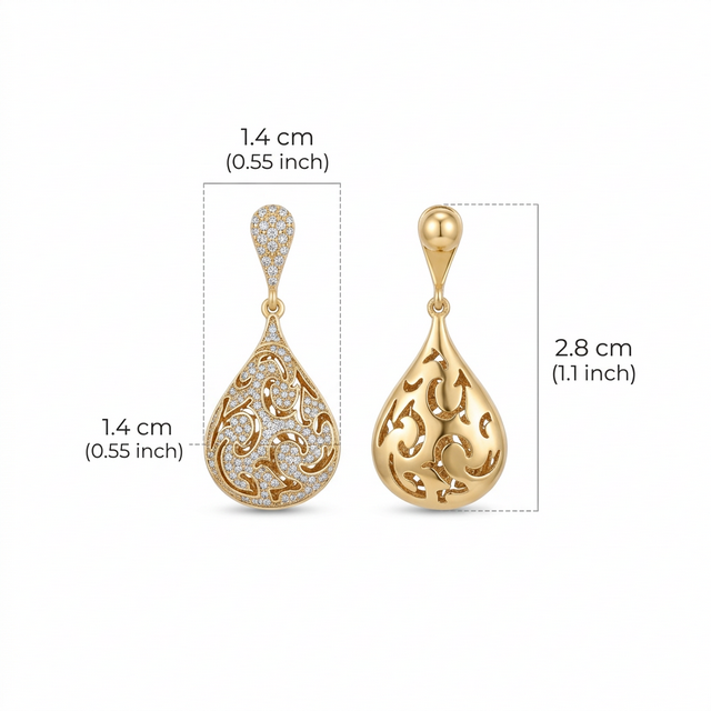 Dentelle Teardrop Earrings