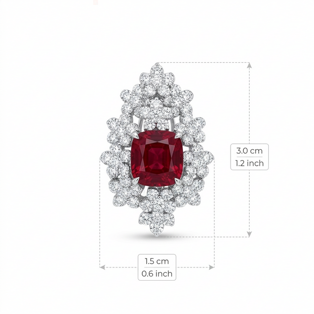 Cerise Cluster Earrings